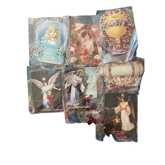 Victorian Die-Cut Ephemera Magnet Calling Card Gallery Graphics LOT of 7 - Picture 3 of 11